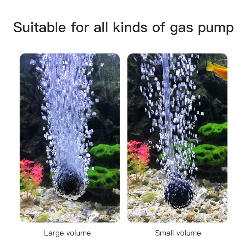 Feelers 2 Inch Crazy Air Stone Bubble Ball Shape Cylinder Fish Tank Oxygen Stone Bubbler Diffuser for Aquarium Hydroponic Growing System (Pack of 5) - Image 4
